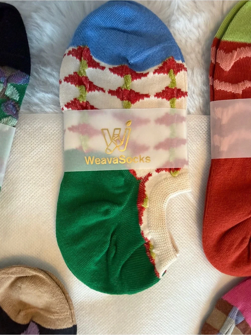 NWT Women’s No-Show Sock Set of 5 Multicolor Patterned Pack by Weava Socks